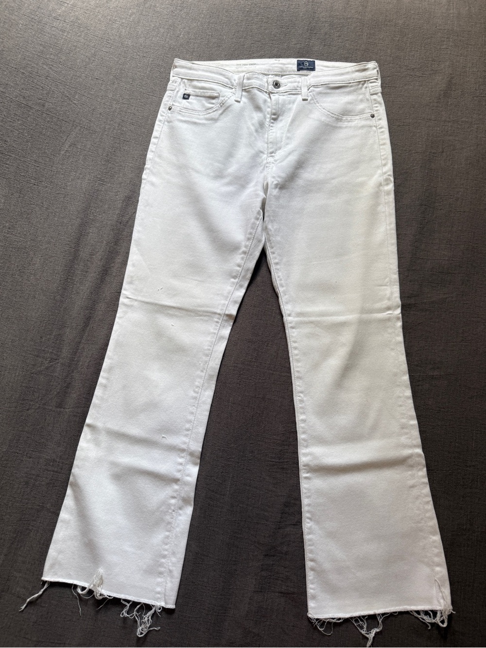 AG Adriano Goldschmied White Flare Jeans